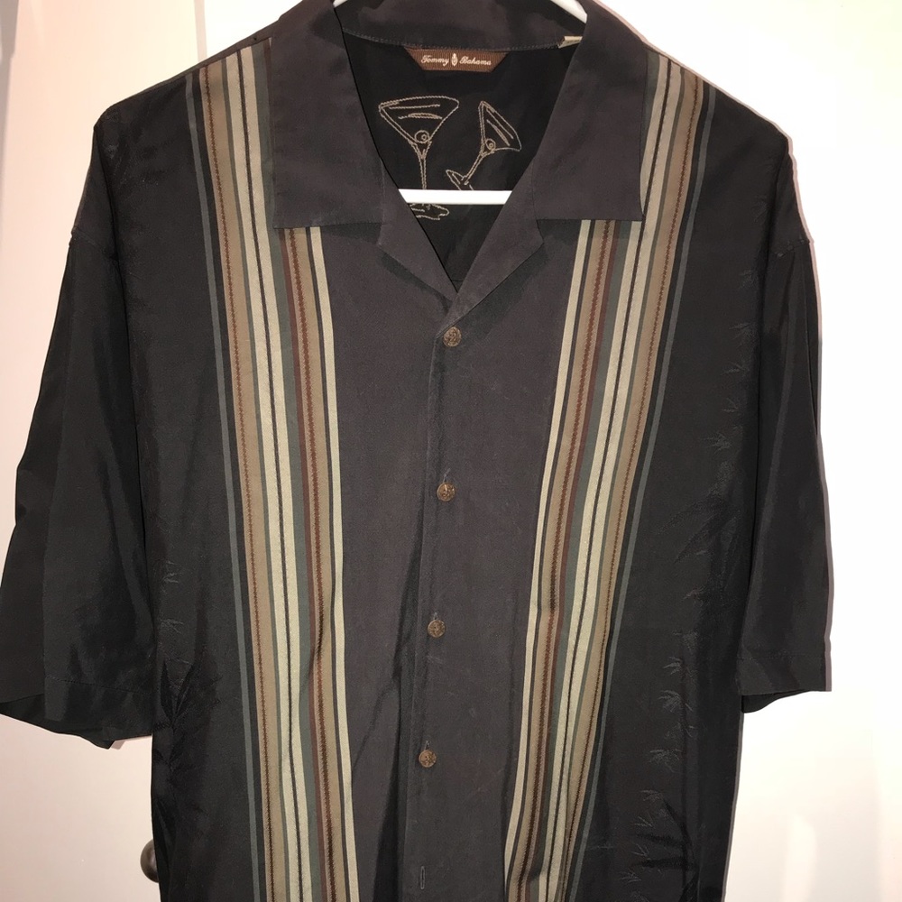 Tommy Bahama Panel Cocktail Shirt Large